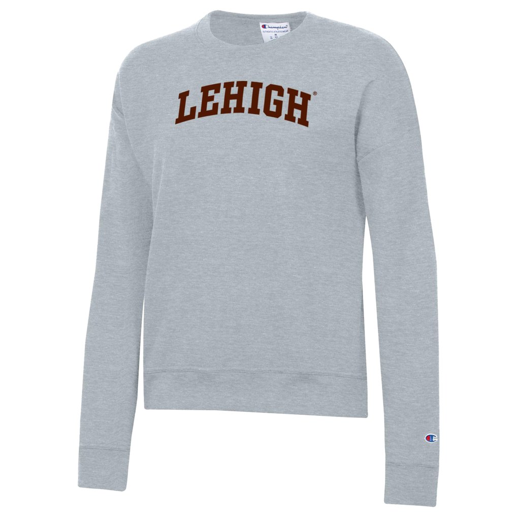  Lehigh Mountain Hawks Champion Women's Powerblend Pullover Sweatshirt - Gray